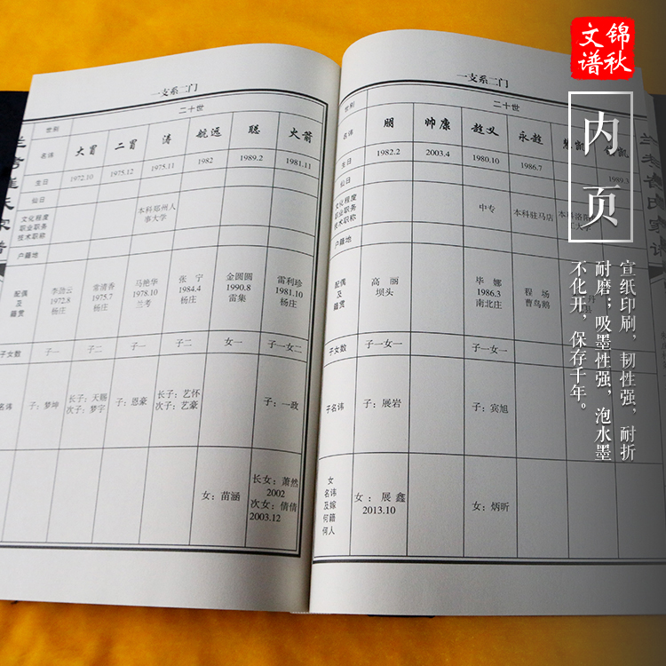 河南蘭考崔氏家譜內(nèi)頁(yè)