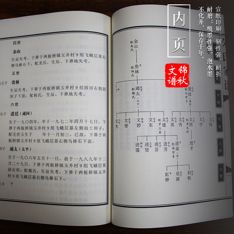四川資陽朱氏家譜現(xiàn)代蘇氏(圖文對照，圖豎排文橫排)家譜格式示例