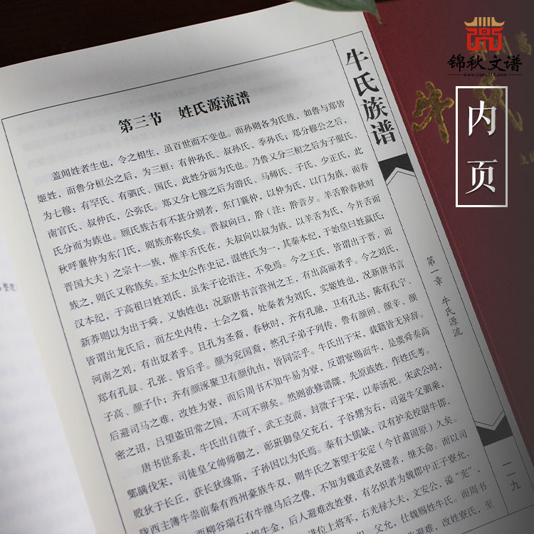 鄭州葛寨《牛氏族譜》內(nèi)頁