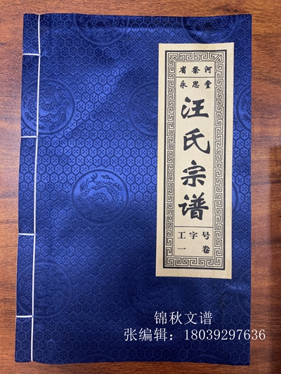 汪氏宗譜樣書