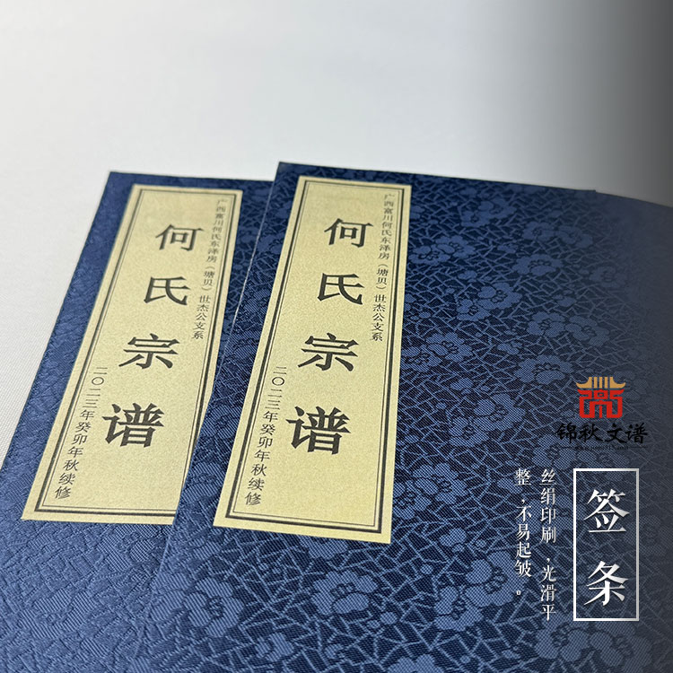 廣西富川何氏東澤房（塘貝）世杰公支系《何氏宗譜》