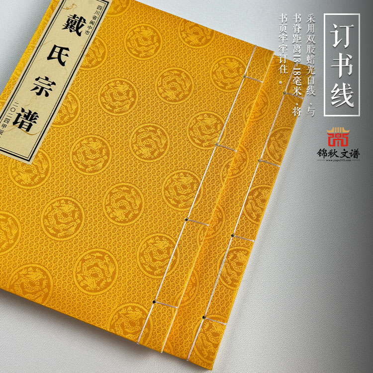 戴氏宗譜訂書線