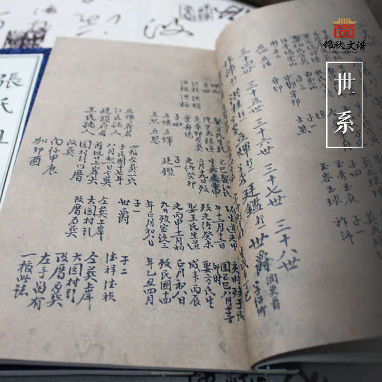 張氏祖譜，老譜影印，錦秋文譜家譜館制作圖7