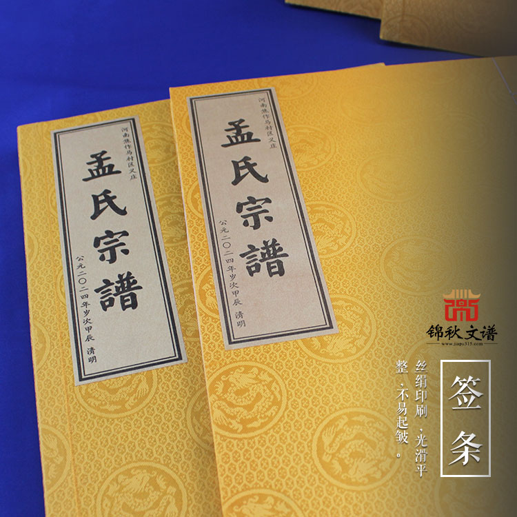 河南焦作《孟氏宗譜》